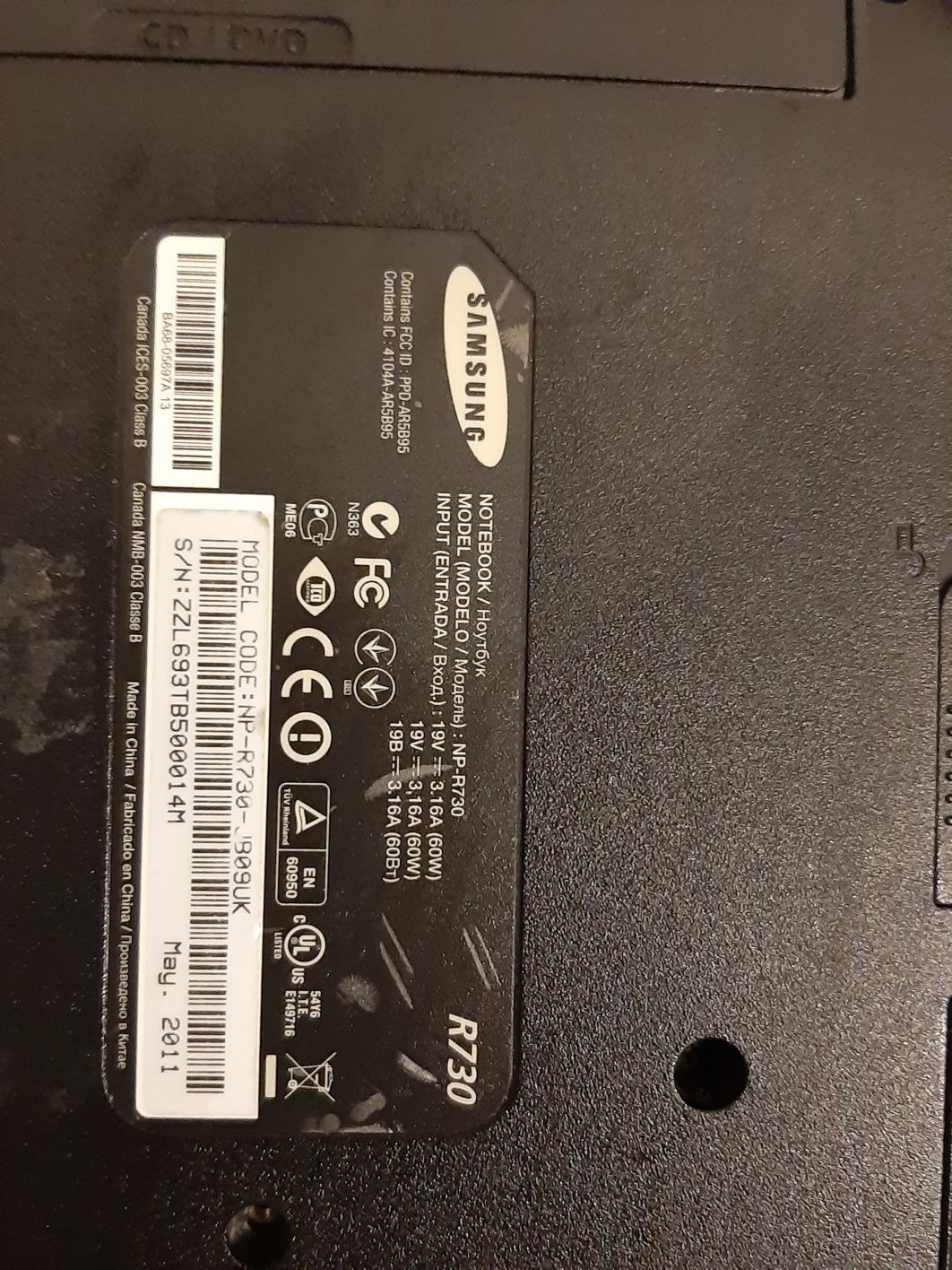 Laptop samsung 17.4 inci