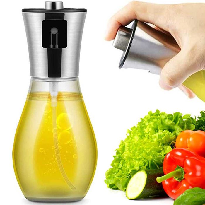 Dispenser spray ulei sau otet 200ml sticla cu pompa de presiune