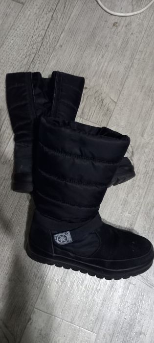 Зимние утеплённые  сапоги  чёрные