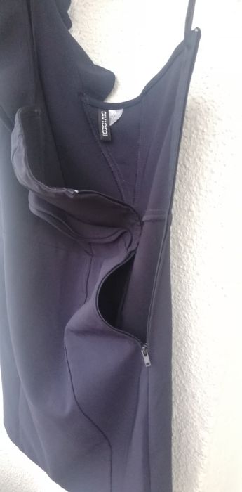 -80% Rochie scurta H&M, Bleu-Marine, marime M/38, Trimt Gratuit