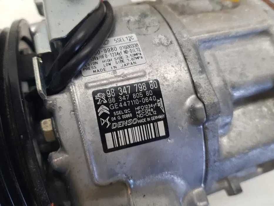 001-Compresor AC Peugeot 208, Opel Corsa F 1.2 Benzină –Cod 9834779880