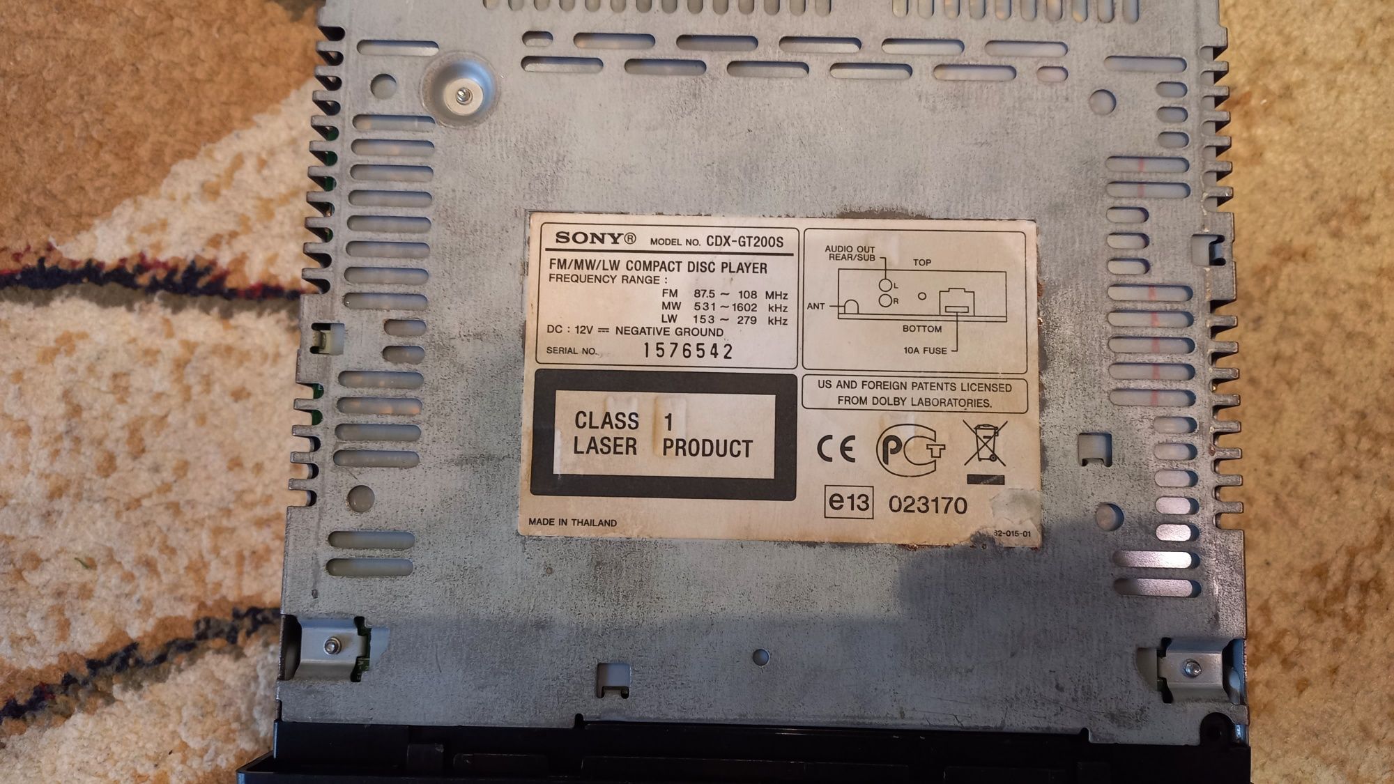 Авто CD MP3 Sony 4x50 W  Xplod