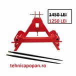 Incarcator-Furca spate transport baloti cu tepuse 1100mm-imp. Germania