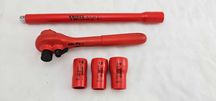 KNIPEX удължител 1000V 13, вложки 13, 17, 19, тресчотка 3/8”, Германия