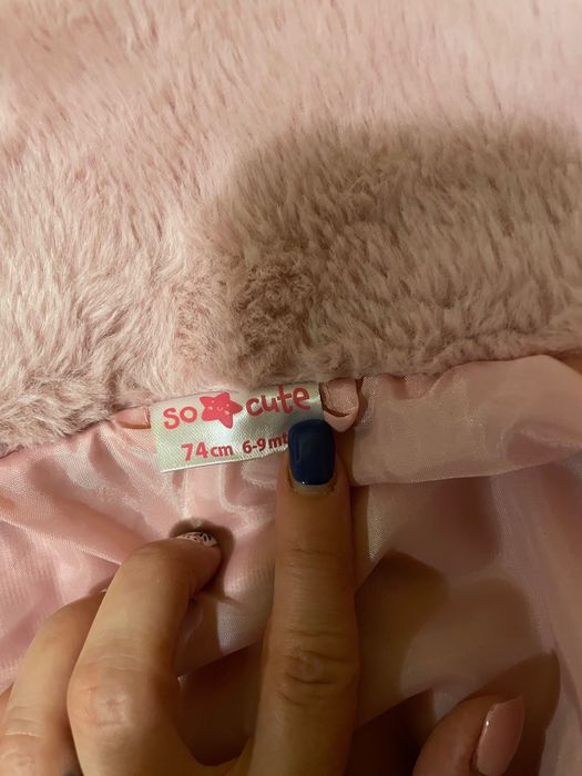 Jacheta pentru fetite, marimea 74, blana
