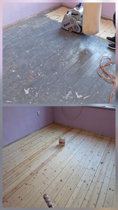 Циклене и лакиране на паркет и дюшеме