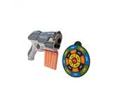 Jucarie pistol cu 5 cartuse din spuma moale cu ventuza