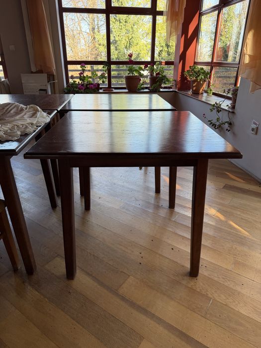 Mese lemn masiv 90x90