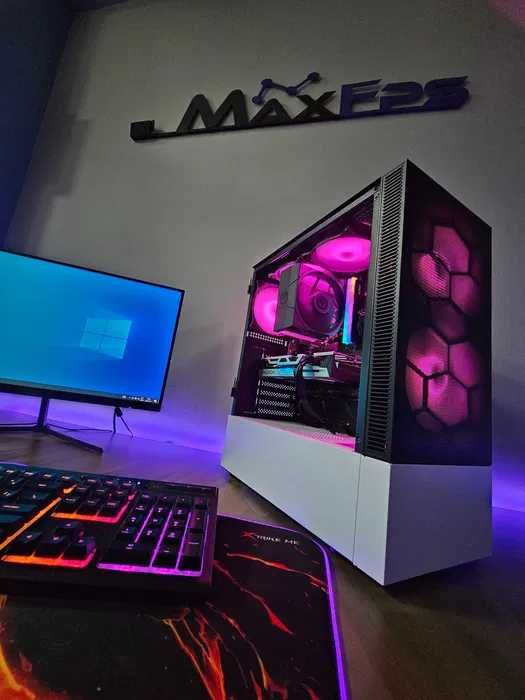 Гаранция! Геймърски компютър! RX 5700XT, Ryzen 5 5600, 16GB RAM, 600 W
