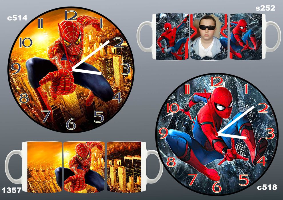 Детски стенен часовник;възможност за комплект с чаша-с или без снимка