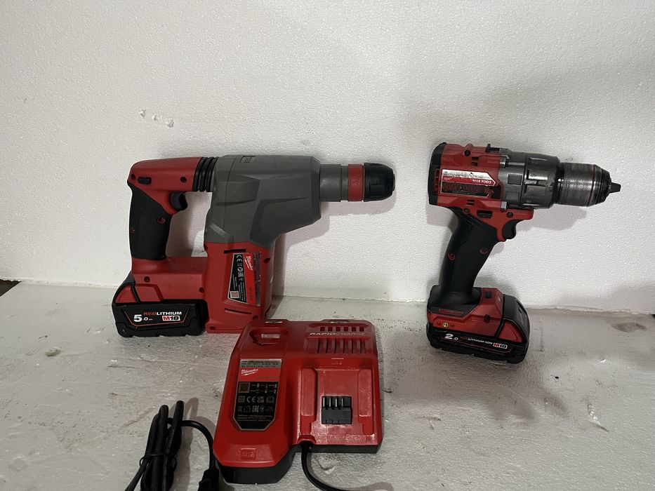 Set Milwaukee Rotopercutor M18 CHX Filetanta M18 FDD3