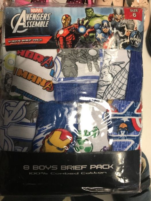 Детско бельо слип Superman ,Spiderman,Batman,Cars,The Flash,Hulk,Thor