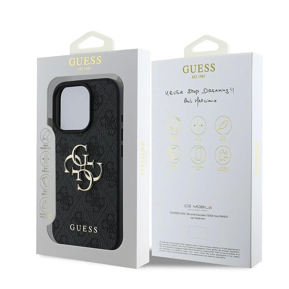 Guess hardcase 4g big logo – iphone 16 pro max – черен