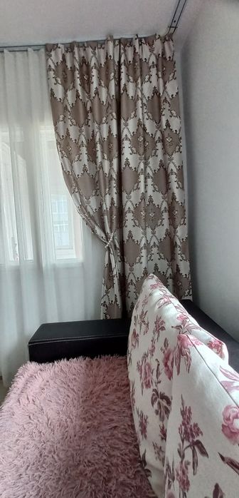 Draperii cu model elegant set de 2 bucati