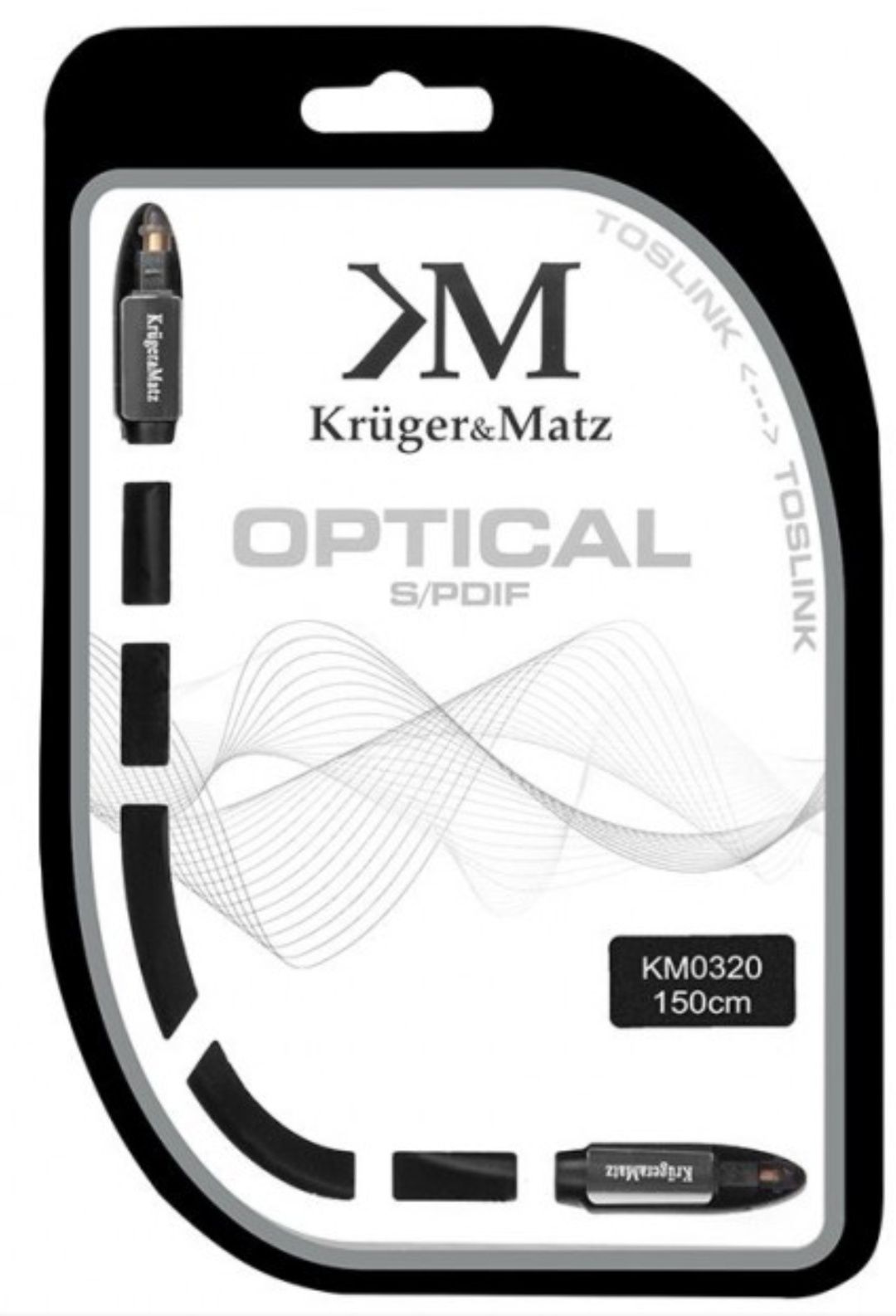 Cablu optic toslink digital 1.5m Kruger&Matz KM0320