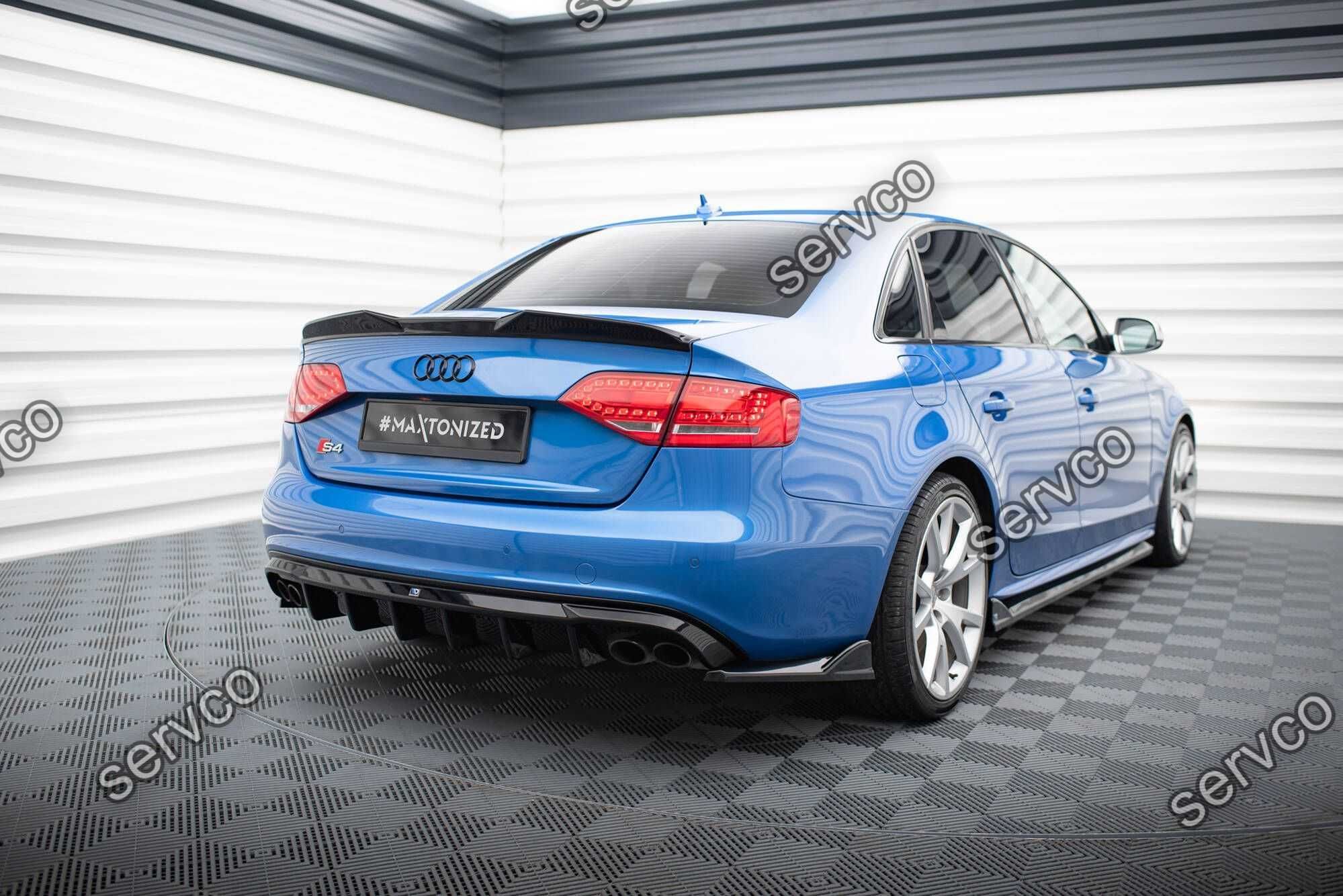 Prelungire difuzor bara spate Audi A4 B8 SLINE S4 2008-2012 v23 Maxton