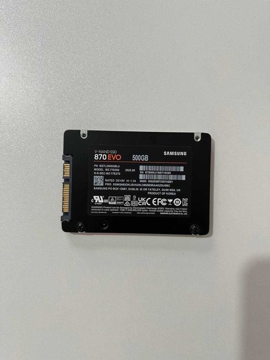 Samsung 870 EVO 500GB ko'p ishlatilmagan