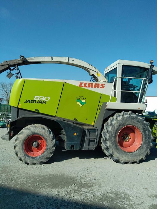 Combina siloz Claas Jaguar 830 cu echipament Kemper si semifan