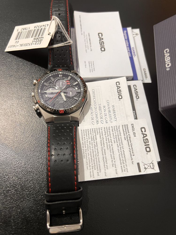 Casio Мъжки Часовник Edifice EFS-S520CBL-1AUEF