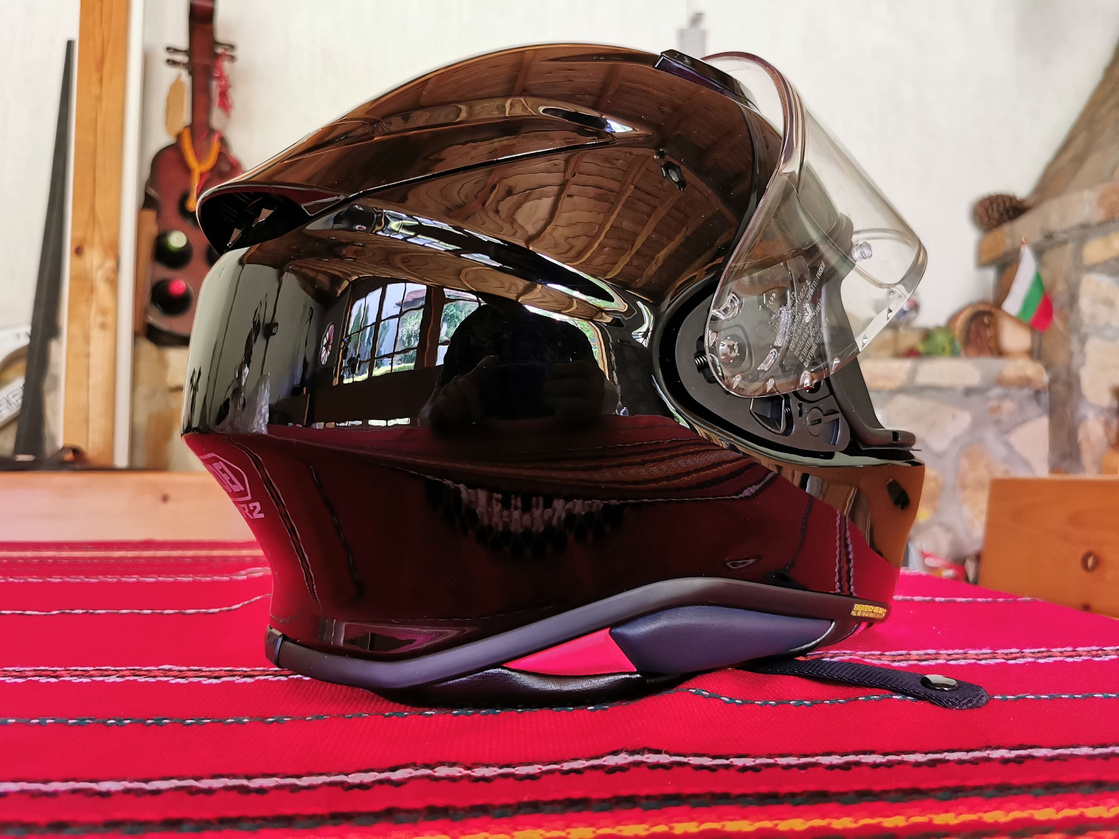 Нова каска Shoei NXR2 размер S черен гланц