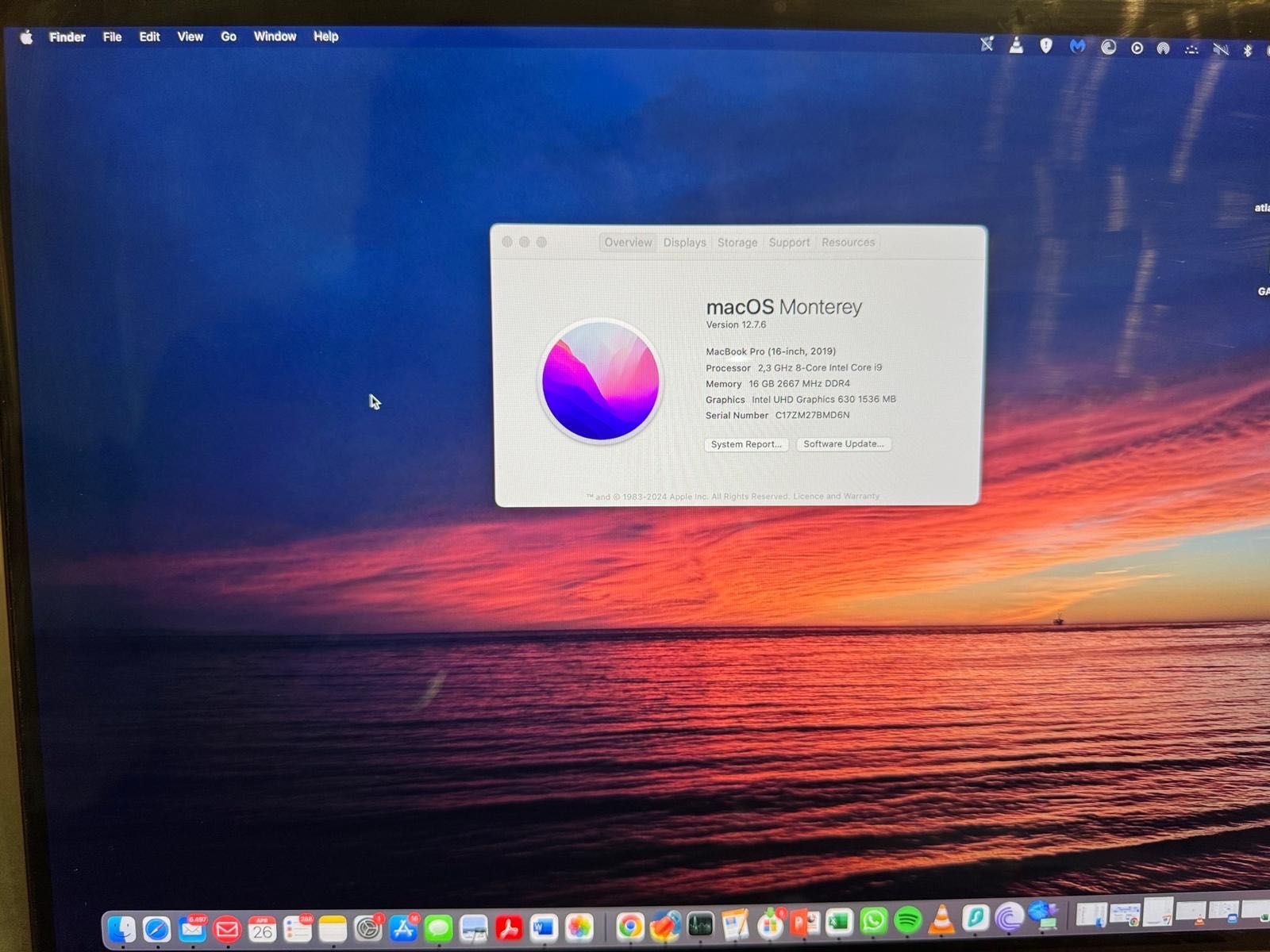 Macbook Pro 16 inch, Touch Bar,  i9, SSD 1TB, late 2019.