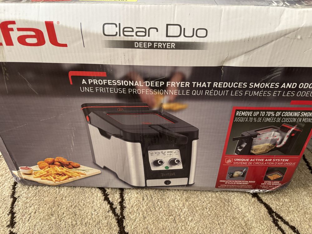 Friteuză profesională Tefal Clear Duo – ca nouă, în cutie originală