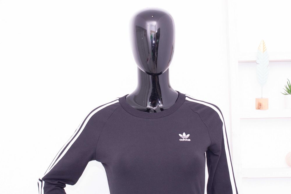 Adidas оригинална дамска рокля черна 3 stripes dress S нова