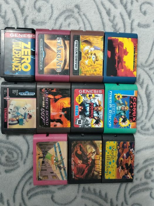 Продам кассеты на Dendy 8 бит, Sega 16бит