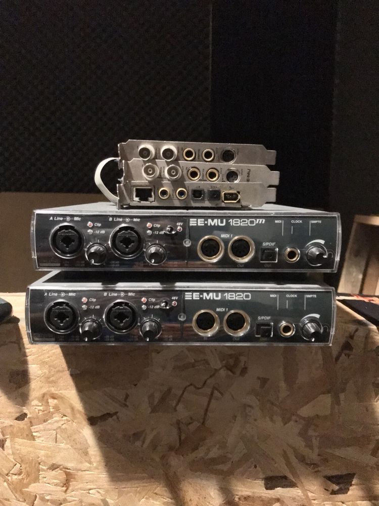 emu1820m 3броя audio interfaces