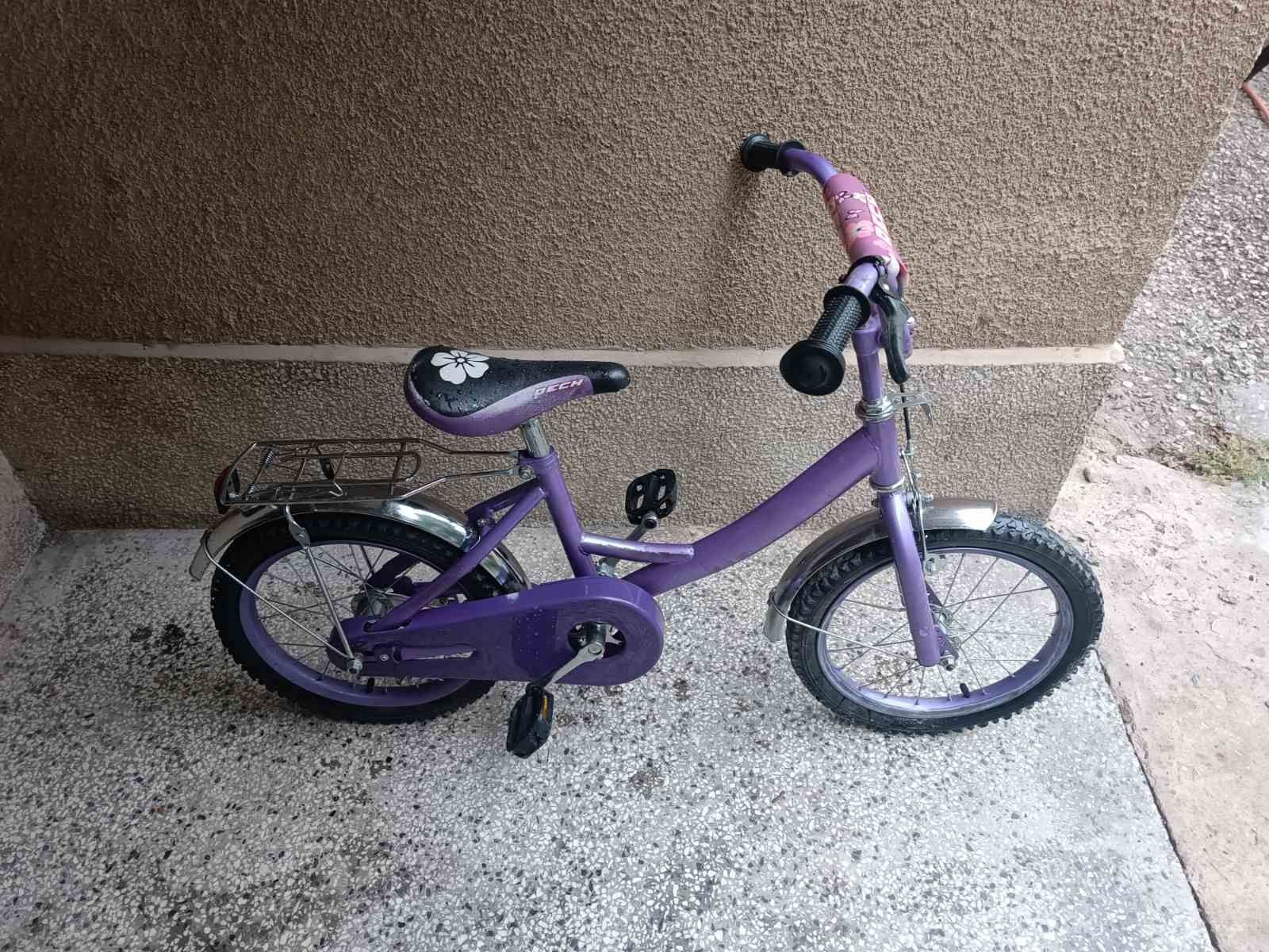 Детско лилаво колело 14 цола
