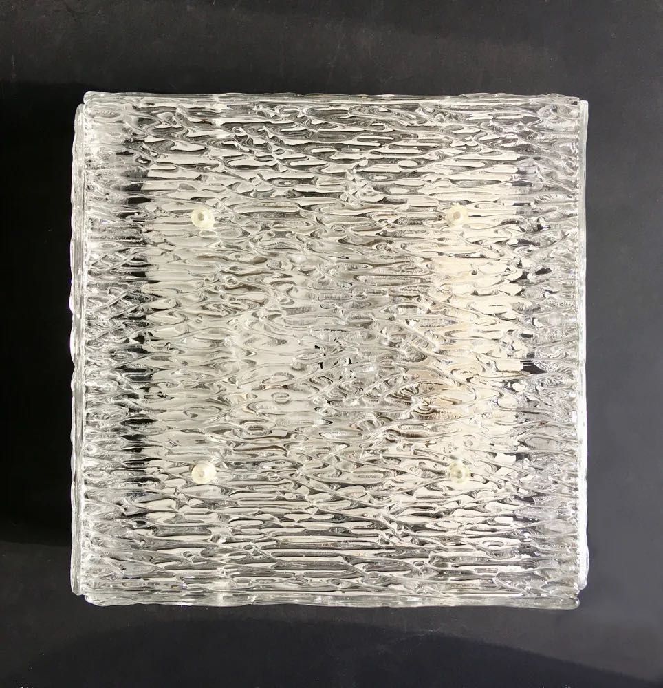 Lampa plafoniera cristal ice glass originala Kalmar Franken Austria XL