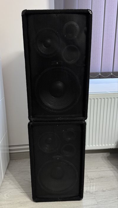 Set boxe omnitronic + statie si equalizator