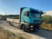 Camion MAN cu bena lunga perfect functional -automat-acte valabile