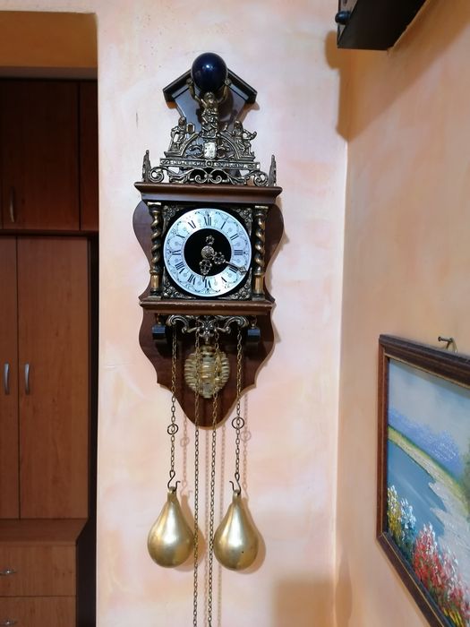 Работещ стенен механичен германски часовник