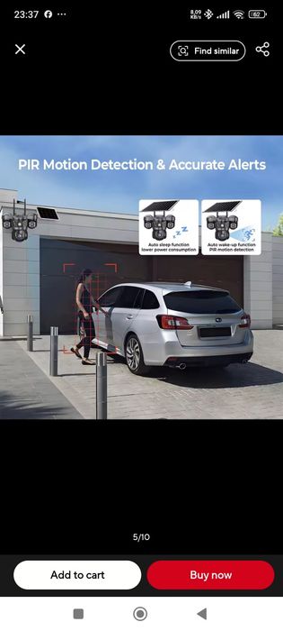 Camera de supraveghere cu panou solar