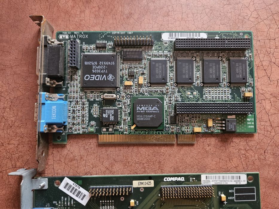Placi video retro PCI Matrox Millenium 2 4MB si S3 Virge DX 2MB