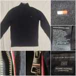 Pulover Tommy Hilfiger Lâna mărime L cu fermoar scurt cardigan plover