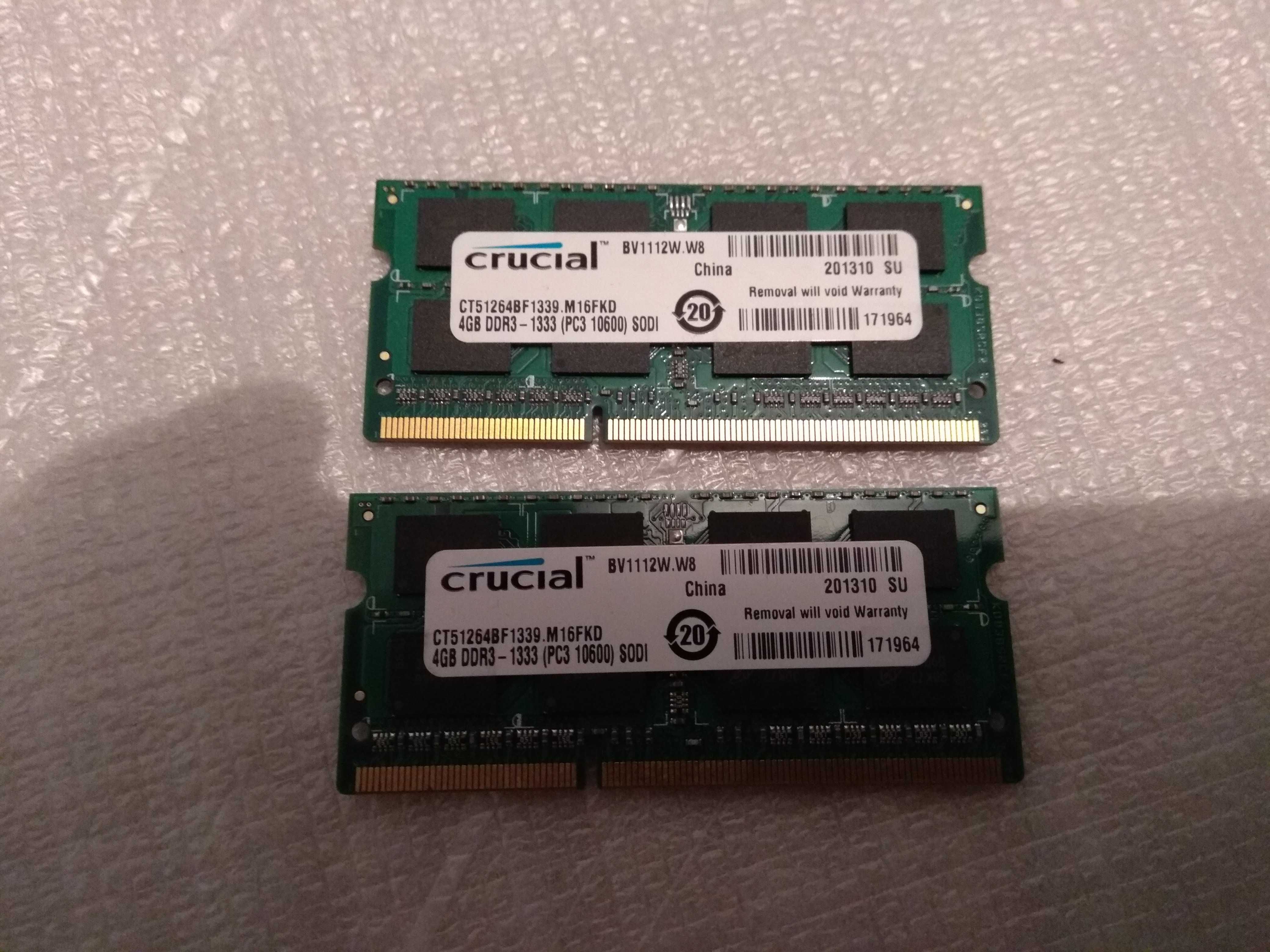 Продам ОЗУ Crucial 4GB DDR3 1600MHz (12800).