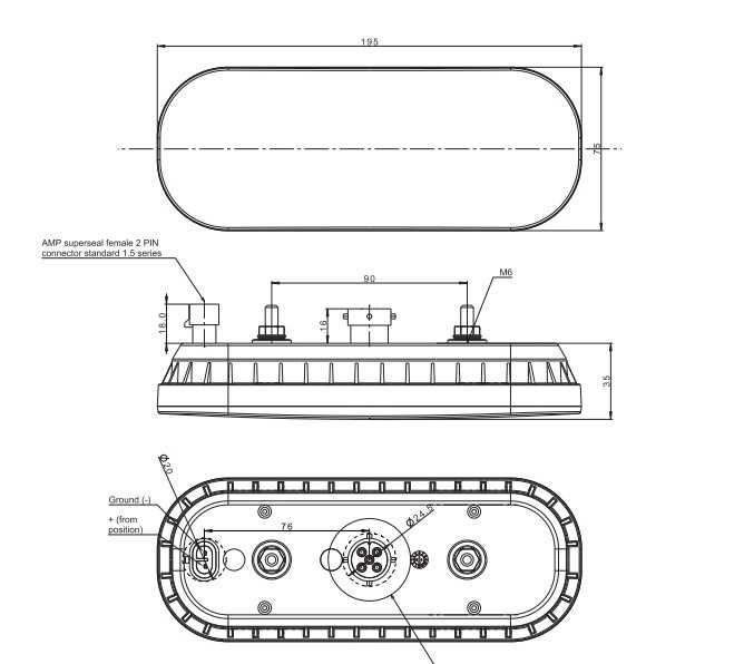 LED Стопове Габарити с бягащ Мигач, букса 12V-36V