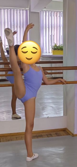 Body dans balet gimnastică pentru fete, mărimea 7-9 ani
