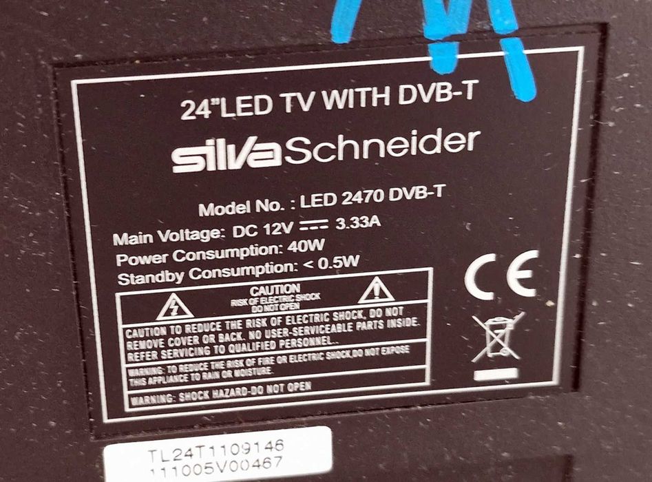 TV led  Silva Schneider 2470 24 inch/61 cm 12v - pt camion,rulota etc