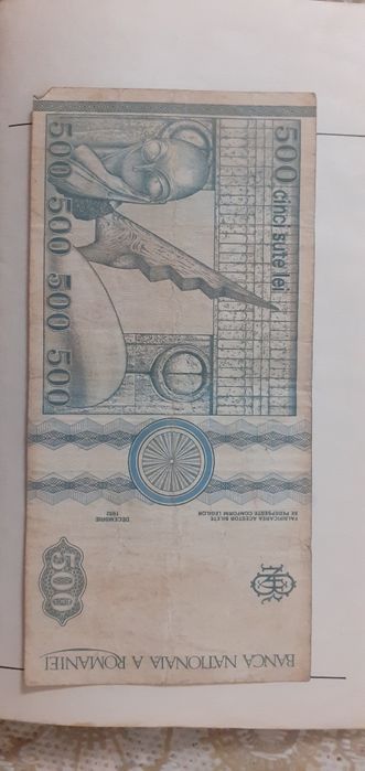 Bacnote 5000 1993 ,1998, lei 500 lei 1992