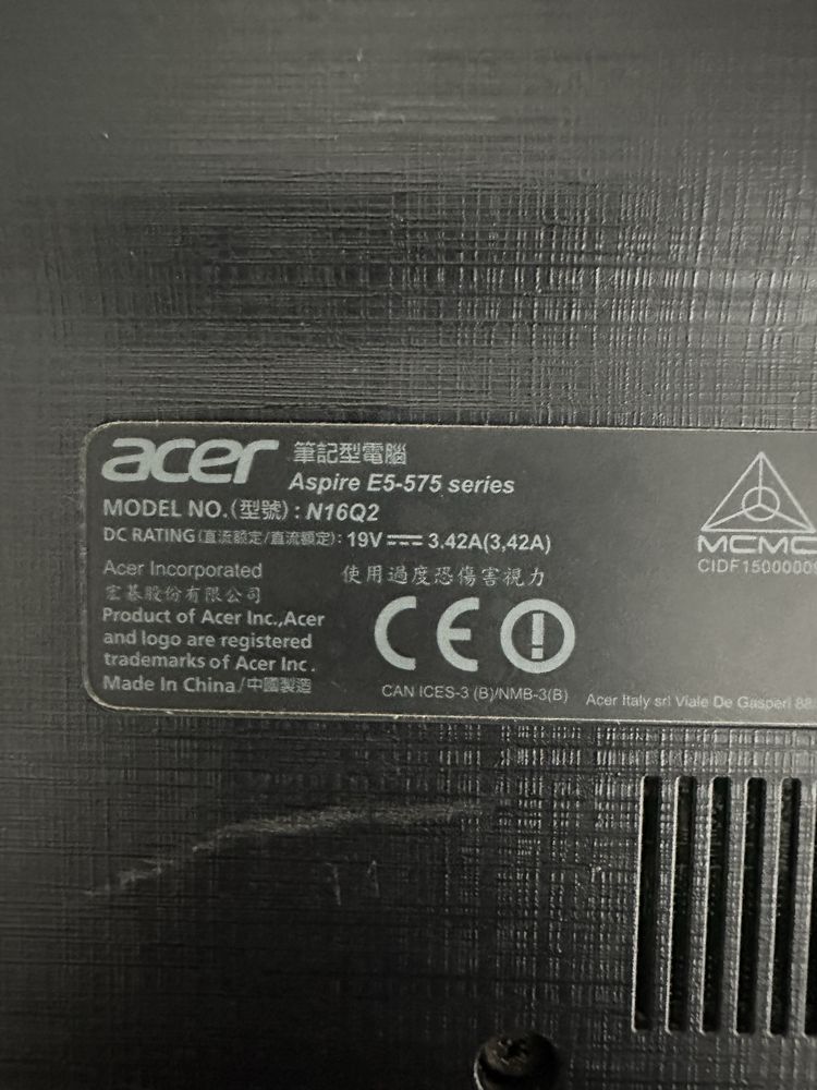Dezmembrez laptop Acer Aspire E5-575 / E15 / placa baza buna-N16Q2