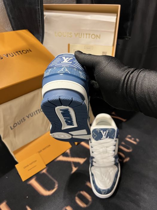 Adidasi Louis Vuitton Trainer piele FULL BOX ! Reducere!
