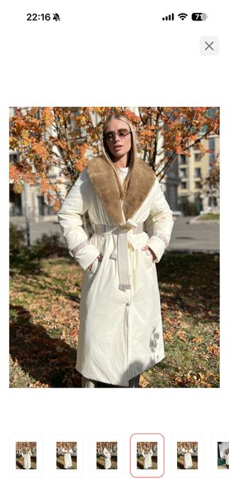 Продам куртку с норковым воротником