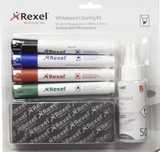 Комплект Маркери Спрей и Гъба за Почистване за Бяла Дъска Rexel