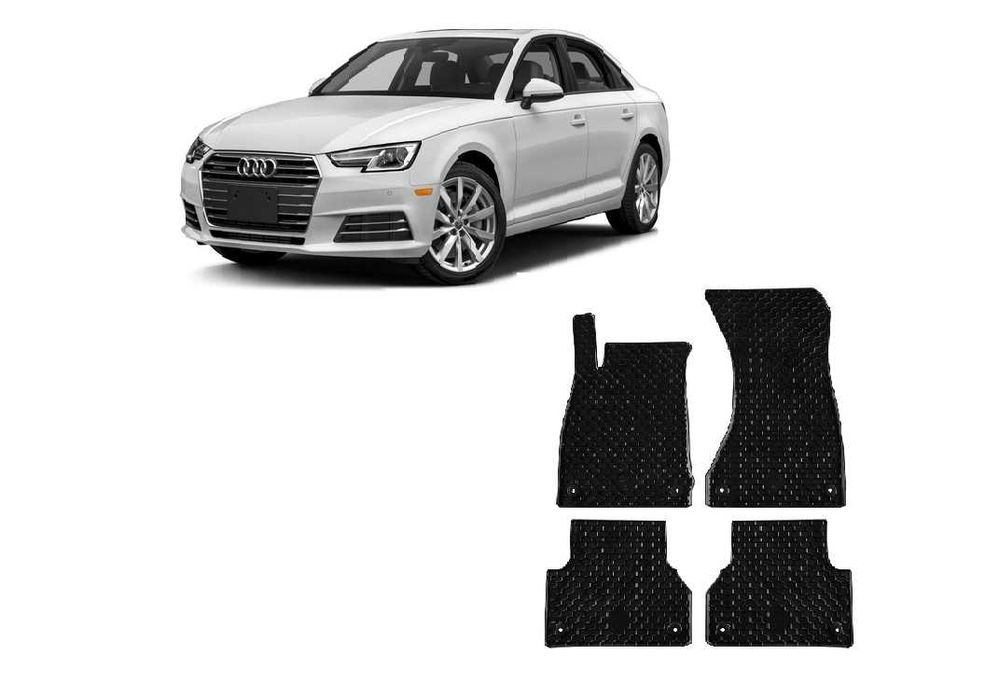 Гумени стелки GumarnyZubri съвместими с Audi A4 седан,комби след 2015г