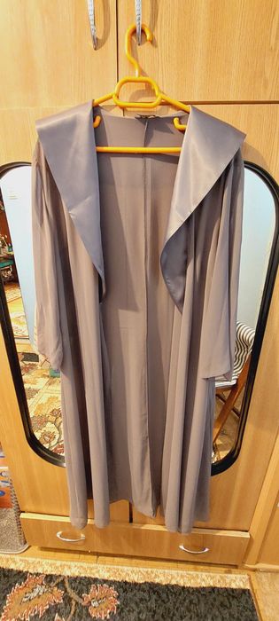 Rochie de seara gri cu broderie