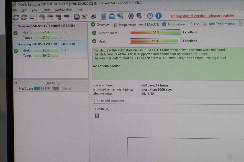 500GB 2.5" SATA SSD Samsung 850 Evo 512GB / вкл ДДС