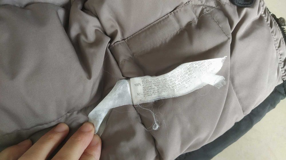 Детски топъл пухен яке ZARA, размер 118 (за възраст 5-6 години)